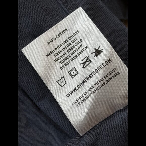 Rome Pays Off T Shirt XL Adults Gray Short Sleeve Graphic Boxy Tee - Picture 9 of 9